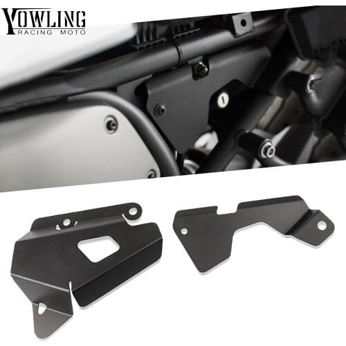 Black Side Panel Brake Reservoir Guards Protector Set For YAMAHA XSR 700 XSR700 2015 2016 2017 2018 2019 2020 2021 Frame Cover