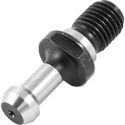 CNC BT40 Retention Knob Pull Stud Toolholder Black Silver Tone