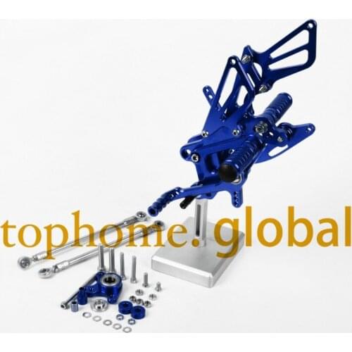 For Honda CBR600RR 2007 - 2014 Blue CNC Rearsets Foot Pegs Rear Set motorcycle footpeg 2008 2009 2010 2011 2013