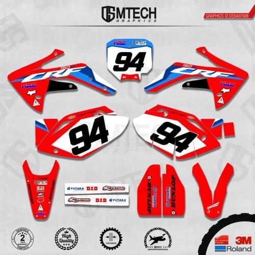 DSMTECH Customized Team Graphics Backgrounds Decals 3M Custom Stickers For 2007-2009 2010-2012 2013-2015 2016-2020 CRF150R 008