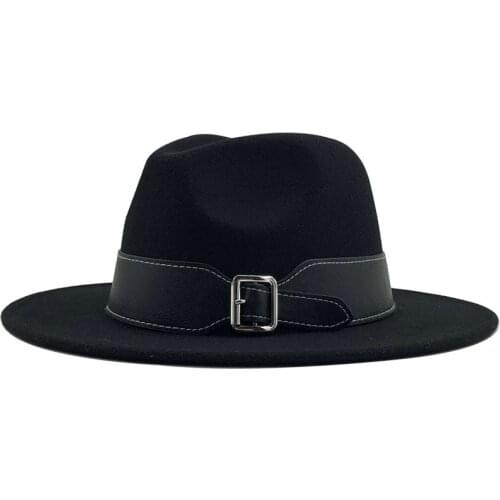 2020 Autumn winter wool mens fedoras womens felt hat Ladies sombrero jazz Male bowler hat outdoor vintage top hats large size