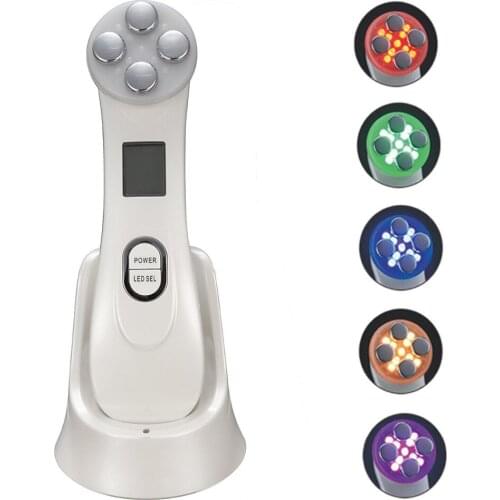 Hot Sale LED Photon Skin Rejuvenation EMS Electroporation Facial RF Radio Frequency Skin Care Tighten Lifting Massage Machine
