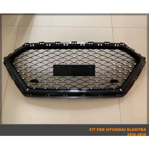 Good Quality ABS Front Middle Grill Racing Grills Diamond Star Style Fit For Hyundai Elantra 2016-2019