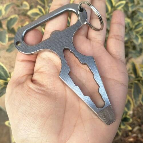 1PC Opener Wrench Screwdriver Kit EDC Multi-tool Self-defense Portable Keychain Tool Pendant Outdoor Survival Camping Equipment