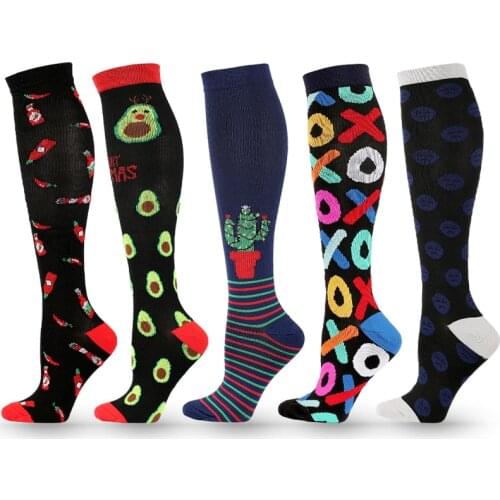 Compression Socks Nylon Medical Nursing Stockings Specializes Outdoor Running Cycling Fast-drying Breathable Adult Sports Socks