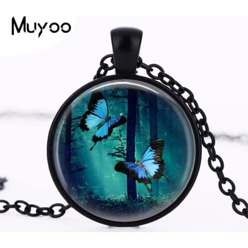 2017 new hot Vintage Butterfly necklace The Butterfly DARK FOREST Necklace JEWELRY Midsummer July Pendant Gift Accessories HZ1