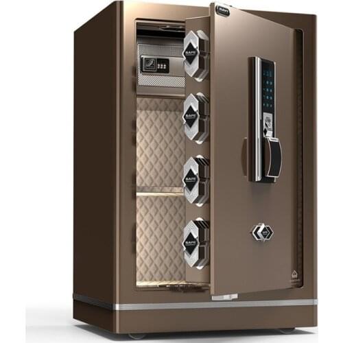 New Generation CPU Fashion Safe Home Office Semiconductor Fingerprint Password Burglar Hotel Bedside Alarm Warning Safe