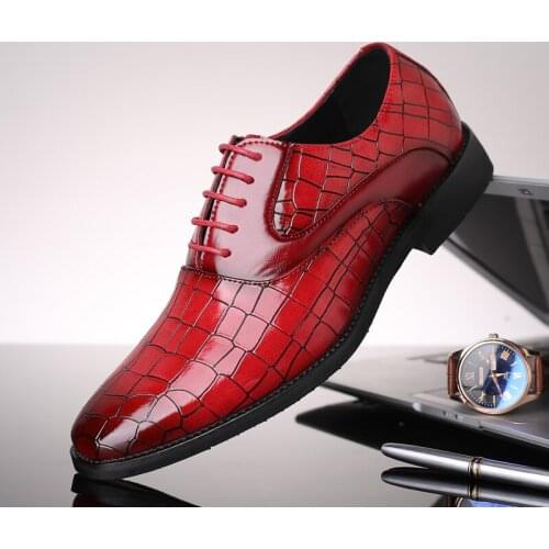New high-end private custom-made leather shoes, mens Brock British casual shoes, business suits to increase the size of shoes