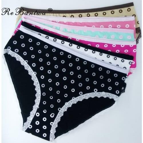 Oversize XXL Panties Plus Size XXXL Women Underwear Dot Mom Briefs knickers Calcinha Cotton Panties Big Size XXXXL New lingerie