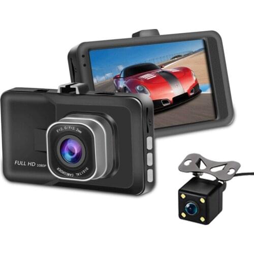 UNCOM DVR Dash Cam dual lens 3 inch hidden car driving recorder DVR