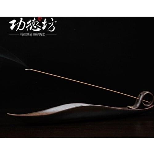 Vintage creative Longquan kiln glaze ceramic incense furnace plug the new lying incense burner incense stick incense