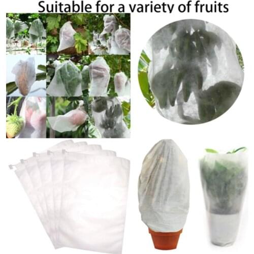 Grow Fruit Protection Bags With Drawstring For Protecting Plant Flower Vegetable Reusable Mesh Protect Bag Pest Control