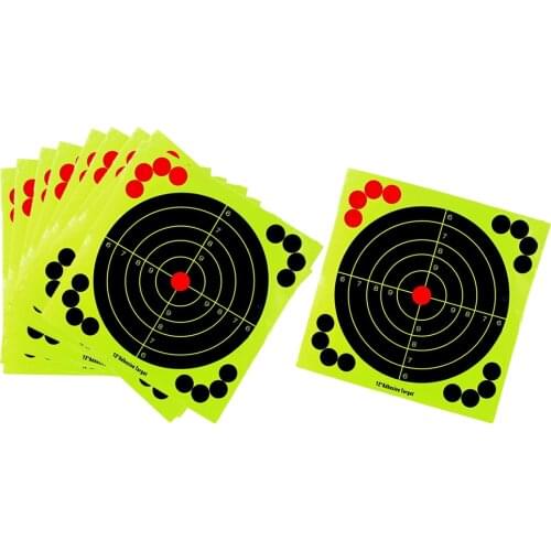 10Pack Splatter Reactive Self Adhesive Shooting Targets Gun Rifle
