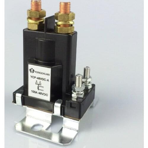 AZGIANT Car Relay 100A 200A DC 48V 24V 12V Contactor Double Action Drive Large Relay Electromagnetic Power Main