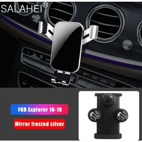 Car Accessories Gravity Air Vent Mobile Phone Holder Mount For Ford EXPLORER 2016-2019 2018 2017 XLT GPS Stand Auto Accessories