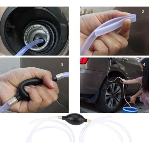 Car Truck Fuel Oil Gasoline Diesel Water Chemical Transfer Sucker Hand Pump Auto Accessories Manual Siphon Suction Water