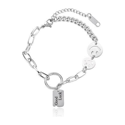 POTCET Stainless Steel Titanium Steel Bracelet Geometry Party Travel Anniversary Personality Trend Jewelry