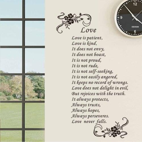 LOVE living room home decoration wall decals room decor decorative adesivo de parede 8485 vinyl quotes wall stickers