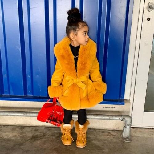 Plus Size 2021 Spring Autumn Kid Girls Coat Thin Coat Overcoat Fur Collar Padding Girl Outerwear Hooded Kids Clothes Children