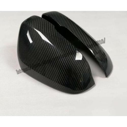 For Volvo S60 2012-2017 Real carbon fiber Look Side Door Mirror Cover Trim 2pcs