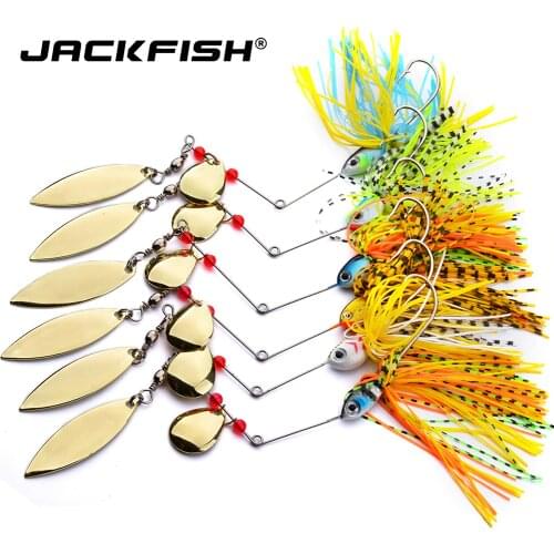 JACKFISH Spinnerbait 18g buzzbait Spirit Spinner Bait Lures Fishing Lures Fishing Hard Bait Blades Hooks Metal Spoons