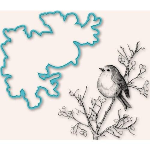 Cute bird Metal Cutting Dies and stamp kit Stencils for DIY Scrapbooking/ Decorative Embossing DIY Paper Cards Making A584