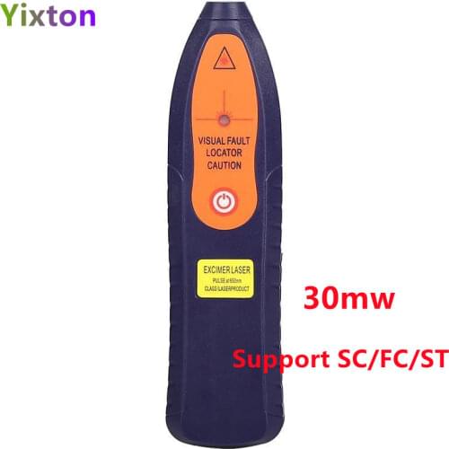 Mini 30mw AUA-K30 FTTH Red Laser Fiber Optic Cable Tester SC/FC/ST Visual Fault Locator Checker Optical Power Meter
