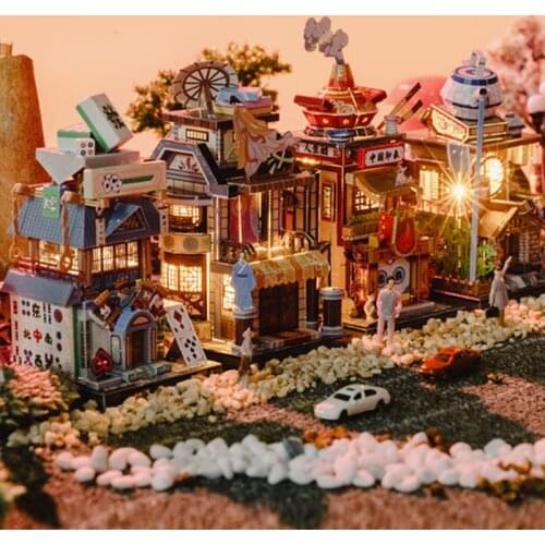 Diy Dollhouse Kit Doll House Furniture Accessories Miniature House Dolls Metal Building Kits New Years Gift Toys For Children