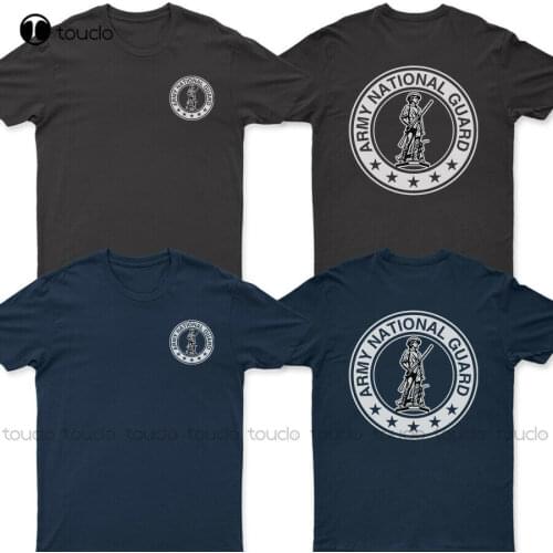 New Us Army National Guard Seal Arng Logo T-Shirt Blue Shirts For Women Men Cotton Tee Shirts S-5Xl