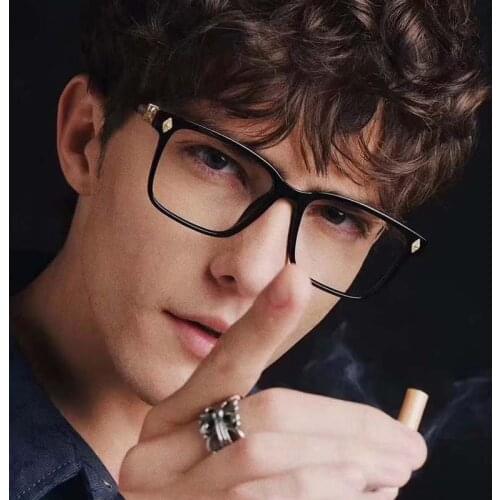 Anti Blue Rays Computer Glasses Men Vintage Brand Designer Square Frame Gaming Eyewear Anti Eyestrain Light Blocking Eyeglasses