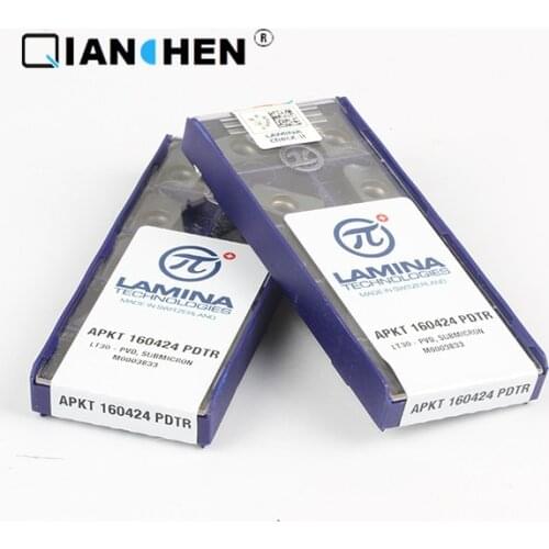 Genuine original high quality high-performance LAMINA APKT 160424 PDTR LT30 (10pcs/lot) tungsten Carbide Cutting tools inserts
