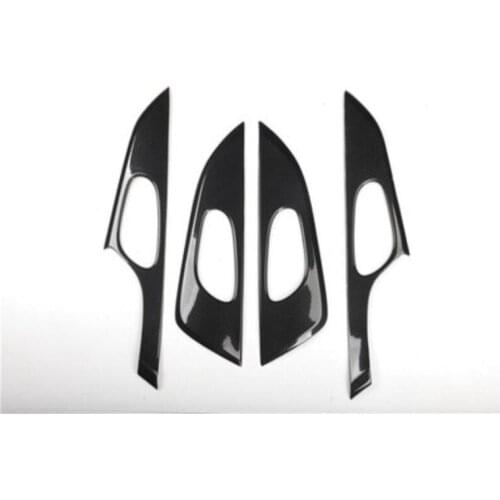 Peach wood carbon fiber texture car interior modified armrest handle frame patch suitable for Nissan X-Trail2014 2015 2016 2pic