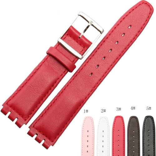 Wholesale Price New High Quality Soft Genuine Leather Watch Band Strap for Classic Standard Size 17mm