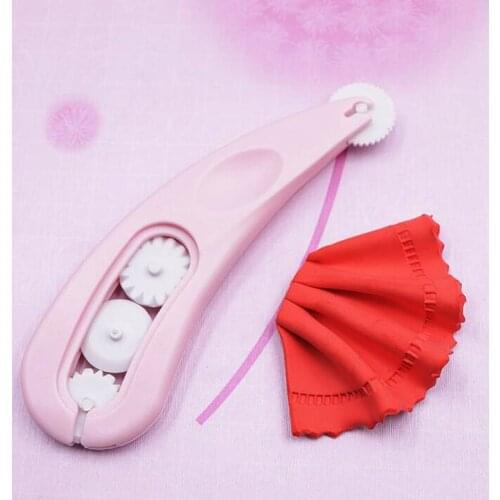 Clay Doll Clothes Pattern Polymer Clay Tools 4 Wave Knife Roller Scraper Embossing Shaper Lace Trim Edge Pottery Tools