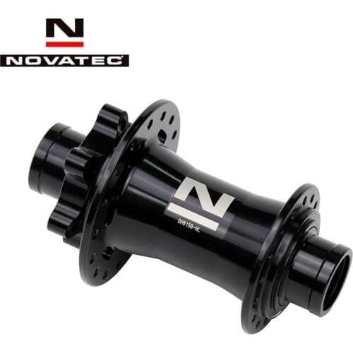 Novatec DH61SB Mtb Disc Brake 32 36 Holes Bicycle Hub DH Thru Axle Downhill Mountain Bike Front Hubs 20mm 110mm 2 Bearings