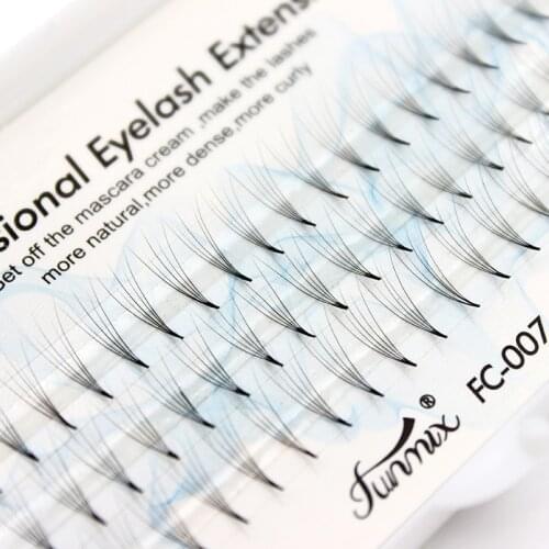 10pcs False Eyelashes 0.07 C 5D Wave Individual Eyelash Extension Of Mink Black Soft False Eye Lashes