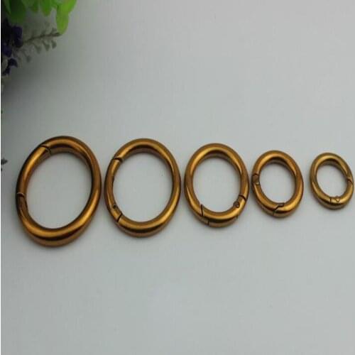 100 pcs/ lot DIY bag accessories Old gold opening spring coil connection buckle