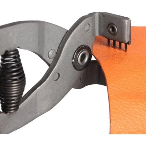 4mm Pitch 2/4 Prong Leather Craft Punch ToolLeahter Stitching Hole Punchs Plier Clamp Cutter Hand-Held Silent Cut Punch Leather
