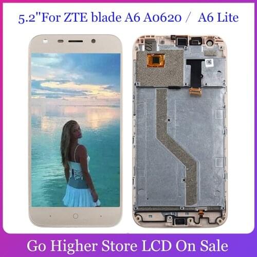 5.2''For ZTE blade A6 A0620 Lcd A6 Lite A0621 A0622 LCD Display Touch Screen Digitizer Assembly For ZTE A6 Lite Screen+ Tools
