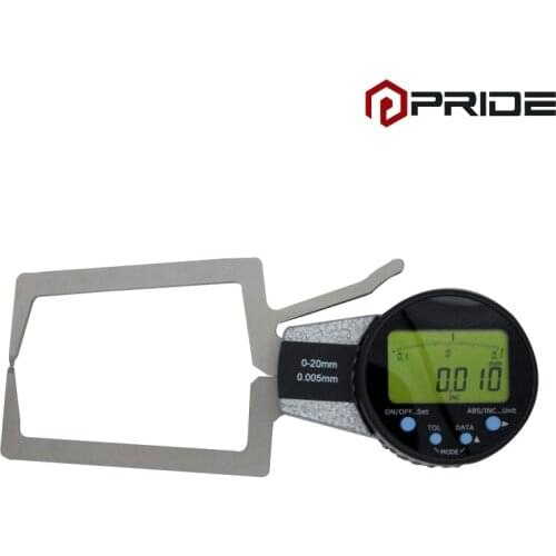 Digital Outside Caliper 0-20mm/0.005mm Electronic Gauge Measuring Bore Groove Absolute Measuring Tools