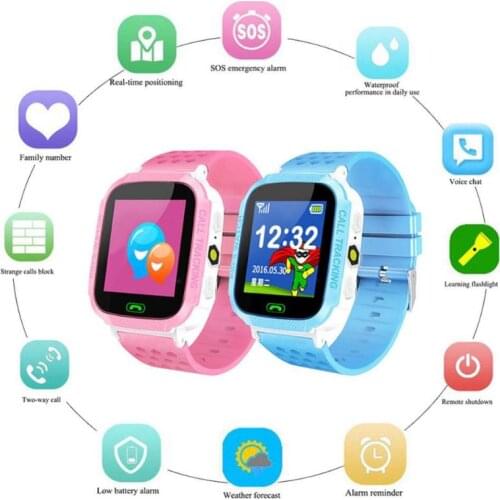 W16 Kids Smart Watch SOS Phone Watch Smartwatch For Kids With Sim Card Anti Lost Child SOS Position Tracker Kids Smart Watch