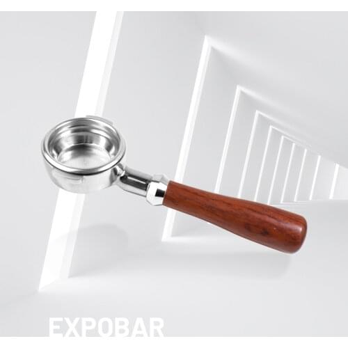 EXPOBAR E61 Coffee Machine Solid Wood Bottomless Handle Portafilter 58MM Universally Applicable Grouphead Mahogany Bottomless Po