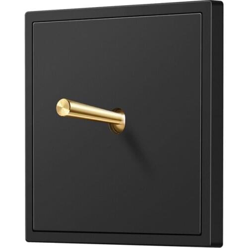 Brass wall switch Vintage Toggle switch 220V 1gang2gang3gang4gang 2way 10A retro switch light Switch for living room brass lever