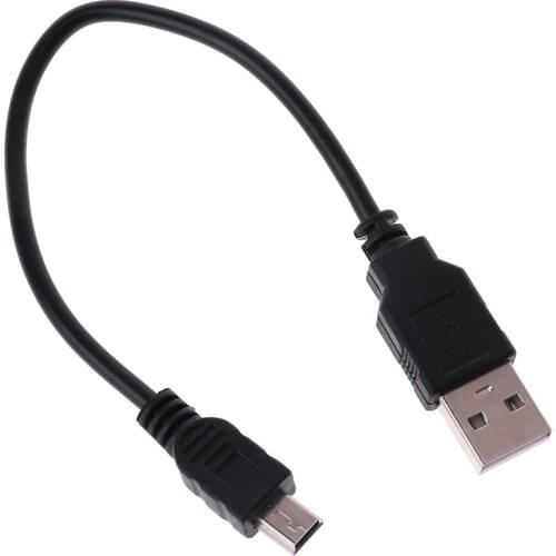 USB 2.0 Short A Male To Mini 5 Pin B Data Cable Cord Adapter Drop Shipping Support
