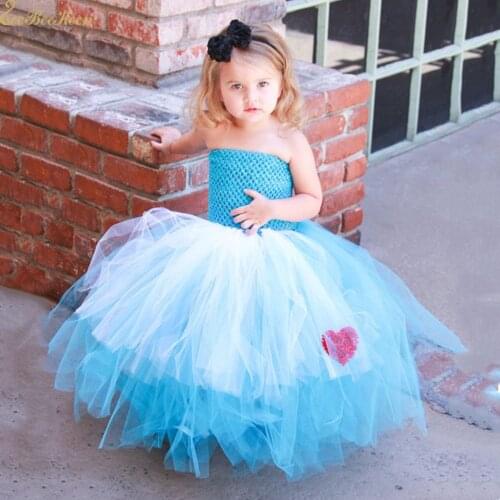 Alice in wonderland costume Girl Tutu Dress Baby Children Anime Movie Cosplay Costume Kids Gift Alice In Wonderland Party Dress