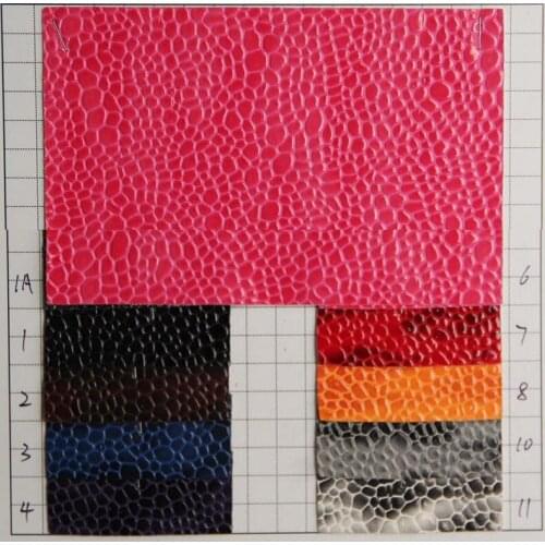 Colorful new popular rock grain faux PU leather bags handbags material stone pattern furniture home decoration leather