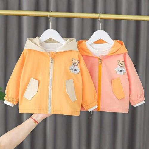 1-4Years Childrens Clothing Baby Boys Hooded Outerwear Casual Long Sleeve Jackets Kids Girl Cute Zipper Coats Ropa Bebe