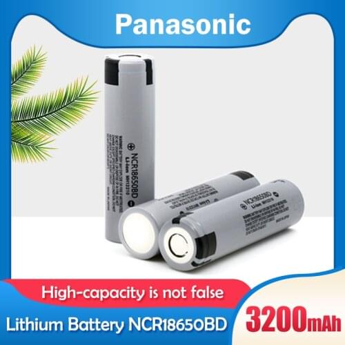 10-20PCS Original Panasonic NCR18650BD 3.7V 3200mah 10A Discharge Power Lithium Rechargeable Battery NCR 18650BD For Flashlight