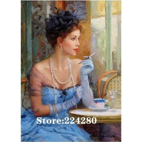 New Beauty Fashion Glamorous Needlework Cross stitch 14CT Unprinted Embroidery kits Arts Cross-Stitching,DIY Handmade Decor