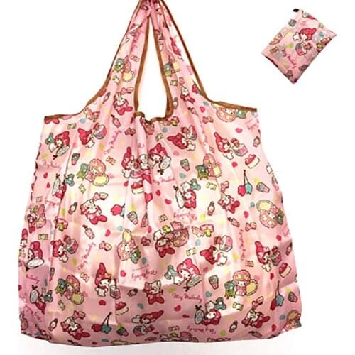 Extra Large Foldable Handy Shopping Bag Recyclable Reusable Cartoon Tote Pouch Recycle Storage Handbags